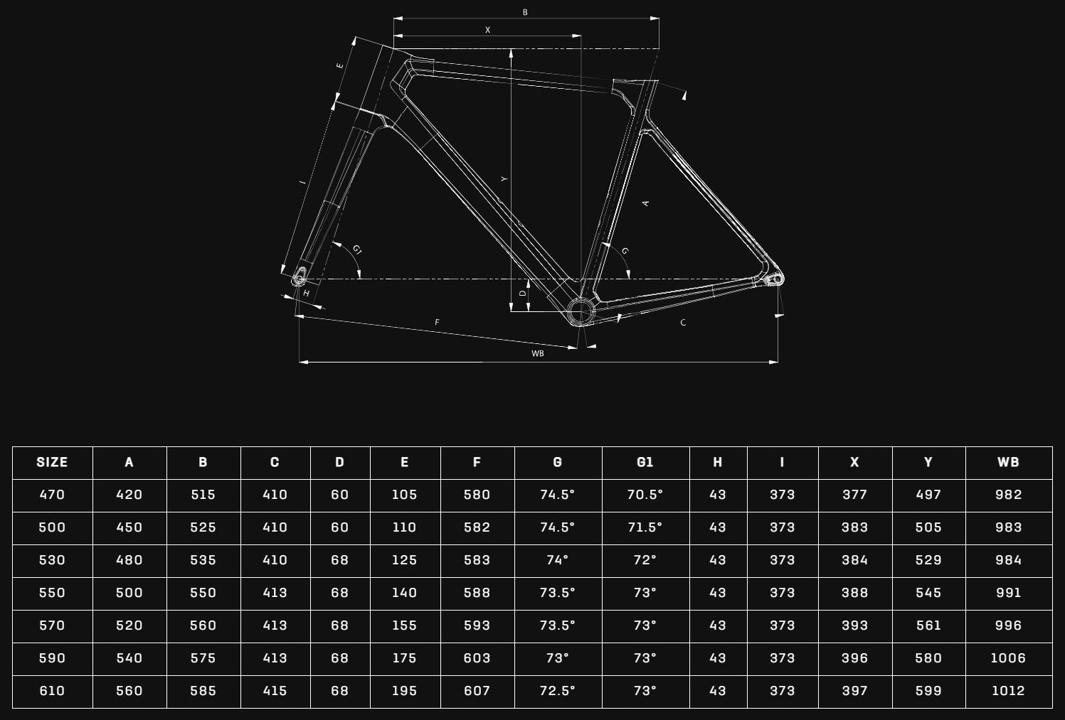 BIANCHI SPRINT ICR GEOMETRY