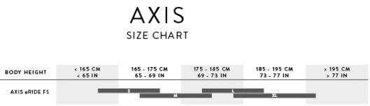 AXIE ERIDE FS 2023 SIZING