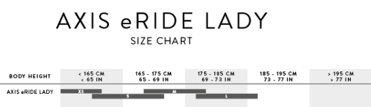 AXIS ERIDE 10 LADY 2023 SIZING