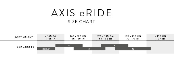 AXIS eRIDE SIZING