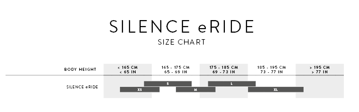 SILENCE ERIDE SIZING